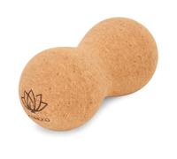 TREXO Doppia palla Duoball viola 16 x 9 x 9 cm realizzata in EVA flessibile, durevole e leggera, doppia palla massaggiante con superficie antiscivolo, ideale per il collo della schiena