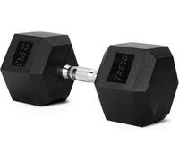 TREXO Manubri Palestra Esagonale da 22,5kg in Ghisa Gommata Resistente Manubrio Palestra per l'Allenamento di Palestra in Casa con Impugnatura Ergonomica Manubri Stabili e Versatili