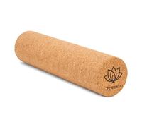 TREXO Rullo di sughero marrone, 40 x 10 cm, in 100% sughero ecologico naturale, versatile, ideale per yoga, pilates, calistenica e allenamento della forza, migliora efficacemente il rilassamento
