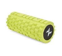 TREXO Rullo massaggiante 33 x 14 cm, verde lime, rullo fasciale 2 in 1, con irregolarità e superficie liscia, ideale per allentare e allungare i muscoli per esercizi in palestra