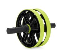 TREXO Ruota per addominali in colore lime, durevole e resistente, in PP e PVC, comodità e comfort, impugnatura morbida in schiuma per scooter, misura 28,5 x 18,5 (colore limette)