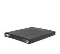 TREXO - Scatola Piliometrica Pieghevole 7,5 cm Modulare - Superficie in Pelle Ecologica, Legame Scratch, Base Imbottita Antiscivolo per Allenamento di Forza E Dinamico - Nero