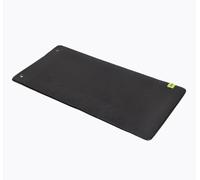TREXO Tappetino da allenamento professionale in nero, 100 x 50 cm, in PVC, durevole e stabile, elastico, ideale per yoga, pilates, allenamento della forza, spessore 10 mm