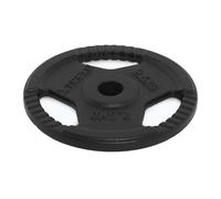 TREXO TRX-ICP001 - Disco per manubri in ghisa, 2,5 kg, universale, durevole, con manici ergonomici, compatibile con manubri e maniglie per allenamento di forza e funzionale