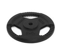 TREXO TRX-ICP001 - Disco per manubri in ghisa da 15 kg, universale, durevole, con manici ergonomici, compatibile con bilancieri e maniglie per allenamento di forza e funzionale