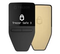 Trezor Safe 3 - Portafoglio Hardware Crittografico Protetto da Passphrase e Secure Element - Acquista, Archivia, Gestisci Risorse Digitali in Modo Semplice e Sicuro (Solar Gold)