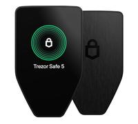 Trezor Safe 5 - Hardware per Cripto con Elemento Sicuro e Passphrase, Touchscreen a Colori, Feedback Aptico, Protezione per Bitcoin, Compatibile con Mmigliaia di Coin e Token (Black Graphite)