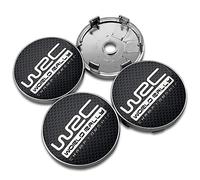 TRFAN 4 Pezzi Coprimozzi Coprimozzo per WRC 56+60mm Centro Ruota Tappi Ruota Auto Impermeabile Antipolvere,D-60MM