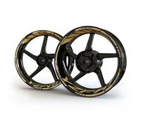TRFBD personalità alla Moda Adesivo per Moto Decorazione Adesivo per Cerchione Adesivo per Decalcomanie Set Anteriore E Posteriore per YZF R1(Style 1)