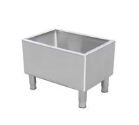 TRGCJGH Lavabo di Utilità Lavello,Lavandino da Cucina, Lavandino Commerciale in Acciaio Inox, per Garage Ristorante Lavanderia (Size:60x40cm/23.6x15.7in,Color:Silver)