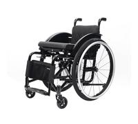 TRGCJGH Sedia a Rotelle Pieghevole, Carrozzina disabili ad autospinta, Alluminio, Freno Manuale, Poggiapiedi Pieghevoli, Ruote antiribaltamento(14.9in Seat Width,Everyday Style)