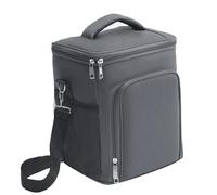 TRgqify-KM Borsa Termica for Il Pranzo con Tracolla Regolabile, Borsa a Tenuta stagna for Ufficio, Picnic, Viaggi(Gray)