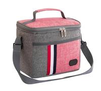 TRgqify-KM Borsa Termica for Il Pranzo con Tracolla Regolabile, Borsa a Tenuta stagna for Ufficio, Picnic, Viaggi(Pink)