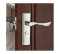 TRgqify-KM Maniglia for Porta con Serratura for la Privacy, Maniglie for Porte Interne, Serratura for Porta della Camera da Letto e del Bagno, Serratura for Porte Interne di Sicurezza(Silvery_50MM)
