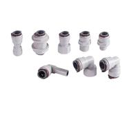TRGYJGKF 1/2 inch 12.7-mm Redcuer Hose Straight/Elbow/Tee/Y/Valve Pom Connector Drink Water Purifies RO Filter(12.7mm-6.35mm-12.7mm)