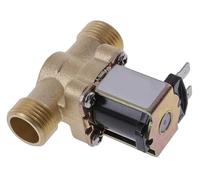 TRGYJGKF 1PC DC 12V 24V AC 220V G1/2 '' Elettrovalvola elettrica in Ottone for scaldabagno Solare(12V)