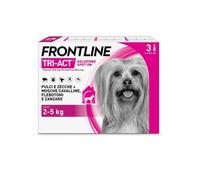 Frontline Tri Act - Soluzione Spot On Insetticida Acaricida Cane 2-5Kg, 3 Pezzi