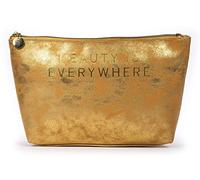 Tri-Coastal Design - Astuccio beauty case a forma piramidale, stampa glitterata (Pyramid Sparkling)