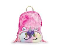 TRI-COASTAL Zaino zainetto Peluche Unicorno Con Tasca Esterna rosa multicolore per bambina sceglie cartoleria tiziana