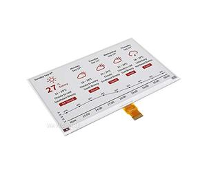 Tri-color 7.5inch E-ink Raw Display Panel 800×480 E-paper Electronic Screen Red / Black / White Three-Color for Raspberry Pi/Jetson Nano without PCB