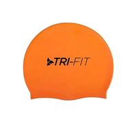 TRI-FIT Cuffia da nuoto in silicone per acque libere, ipoallergenica e impermeabile, vestibilità senza pieghe, materiale altamente elasticizzato per ridurre la resistenza, per uomini e donne