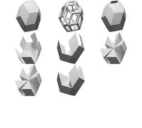 Triacontaedro Rombico Puzzle Rapporto Aureo Geometria Matematica Educativo