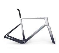 TRIAERO Graro UCI Carbon Gravel Bike Set telaio T47&UDH 49/52/54/56/58 cm (grigio argento, 49 cm)