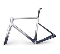 TRIAERO Graro UCI Carbon Gravel Bike Set telaio T47&UDH 49/52/54/56/58 cm (grigio argento, 52 cm)