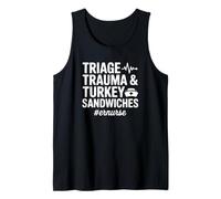 Triage Trauma & Turchia Sandwich - Divertente Infermiera ER Canotta