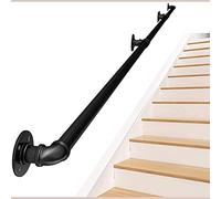 Trial - Kit di supporto in acciaio zincato per interni ed esterni, 1,8 m (3,3 cm di diametro), sistema di ringhiera per scale