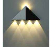 Triangle Applique Interno Soggiorno LED Lampada da Parete su E Giù Moderno Alluminio Illuminazione A Parete per Camera da Letto Corridoio Scala,WarmWhite-5W