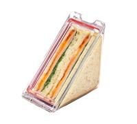 Triangle Bakery Packaging - cake slicce portion boxes | 18 x 8 x 13 cm Small Sandwich Box | Sandwich Bags, Easy to Transport Small Cheese Cake Box, Triangle Containers for Home Baking, Party Cakes