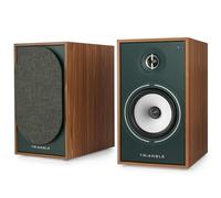 Triangle - BOREA BR03 Connect Active Speakers - Diffusori da scaffale Bluetooth con amplificatore 2x 60W - Audio HD - PHONO/Arc TV Platinum e ingressi USB - 206 x 360 x 314 mm - Verde (coppia)