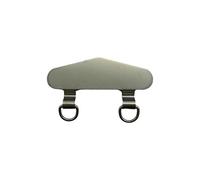 (Triangle, Gray) Stainless Steel Clip Mobile Phone Lanyard Thin Back Patch Metal Gasket Connected