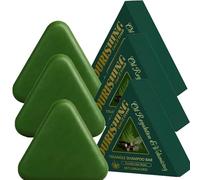 Triangle Green Soap, Triangle Shampoo Bars per capelli diradanti per donne e uomini, sapone shampoo per capelli, rinforza e leviga i capelli, idratante e per il cuoio capelluto, 120 g (3)