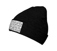 Triangle Hand Painted Ethnic Seamless Pattern Unisex Berretto Beanie in Maglia Traspirante Beanie Cappello Comodo Skull cap per Arrampicata Ciclismo Sci