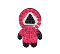 (Triangle)Squid Game Round Six Biglietto Invito Pop It Simple Fossetta Stress Toys Reliever