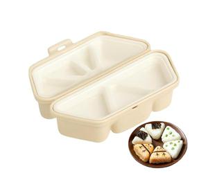 Triangle Sushi Mold - 6 Cavity Non Stick, Rice Ball Maker Kitchen Tool, Sturdy Food Safe Material, Easy Meal Prep Gadget, Kids Beginners Adults Cooking Use, Home School Office Picnic Travel Outdoor Fu