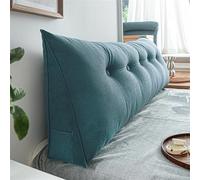 Triangolare Cuscino Da Lettura Schienale Testata Letto Divano Imbottitura Poggiaschiena Antireflusso Adulti Cuscino Letto Matrimoniale, Cuscino Cervicale Dormire Lungo(180 x 50 x 20 CM,Blue 1)