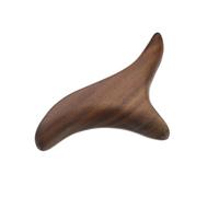 Triangolare Massaggiatore Portatile in Marrone Legno, Piedi | Ufficio e Viaggio, Massaggio Manuale Pressione dei Punti, Effetto Gua Sha, Design Unico