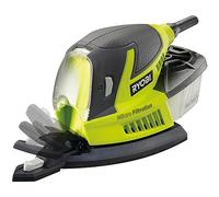 Ryobi Smerigliatrice 100 W con 5 fogli abrasivi + levigatrice per dita per levigatura precisa RPS100-S