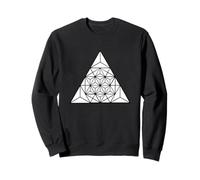 Triangoli a Piramide Spirituale Trippy Trippy Geometria Sacra Felpa