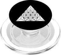 Triangoli a piramide spirituale Trippy Trippy Geometria Sacra PopSockets PopGrip per MagSafe