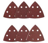Triangoli Abrasivi Prio │ 50 pezzi │ 6 fori │ 93 x 93 x 93 mm │ grana 120 │ per levigatrici delta │ Fogli Abrasivi │ Abrasivi Triangolari │ Carta Abrasiva