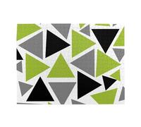 Triangoli casuali verde lime grigio nero su bianco, puzzle da 500 pezzi per adulti - Puzzle in legno per adulti e anziani