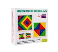 Triangoli Impilabili in Legno Colorato Set Arcobaleno Impilabile Educativo