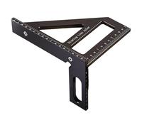 Triangoli in alluminio a doppia scala Righello Angoli Quadrati Cercatori 45 90 Gradi Per Carpenteria Lavorazione Del Legno Misure accurate Addensato Angoli Antiscivolo Strumento di Misura