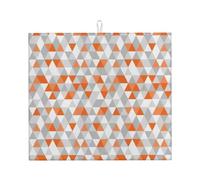 Triangoli Modelli Stampa Assorbente Cucina Contatore Pad per Piatti Utensili Pentole Padelle 40,6 x 45,7 cm Stuoia di asciugatura
