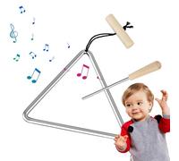Triangolo a percussione manuale, triangolo a percussione portatile | strumento triangolare a percussione per l'educazione mattutina genitore-figlio