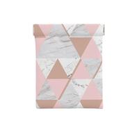 Triangolo bianco rosa, Spremere il portafoglio superiore da donna Borsa portaoggetti Piccola portamonete Portamonete